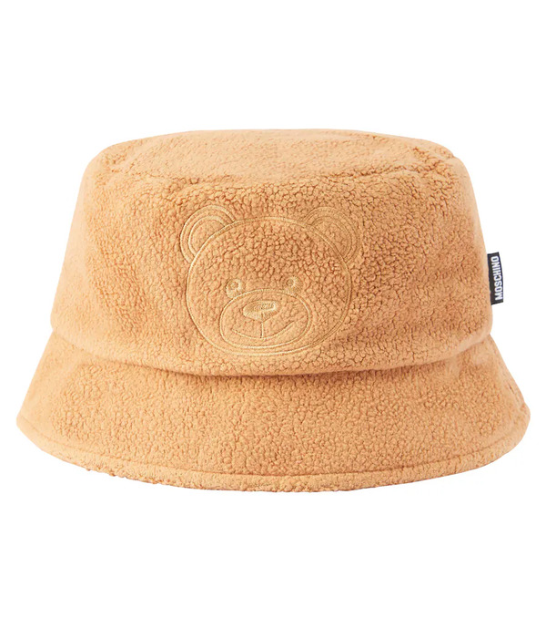  Moschino Kids Moschino Kids Embroidered Fleece Bucket Hat 