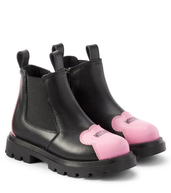  Moschino Kids Moschino Kids Leather Boots 
