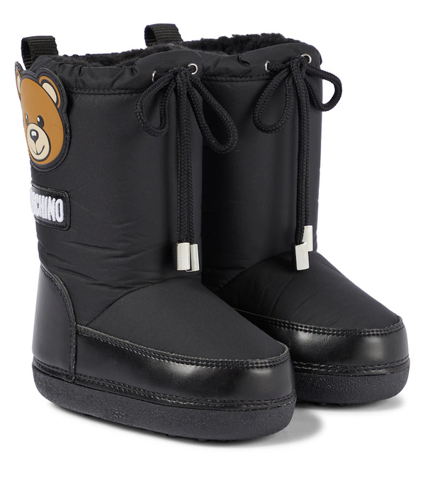  Moschino Kids Moschino Kids Logo Snow Boots 
