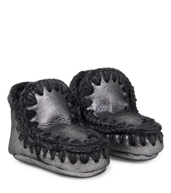  Mou Kids Mou Kids Baby Shearling-lined Suede Boots 