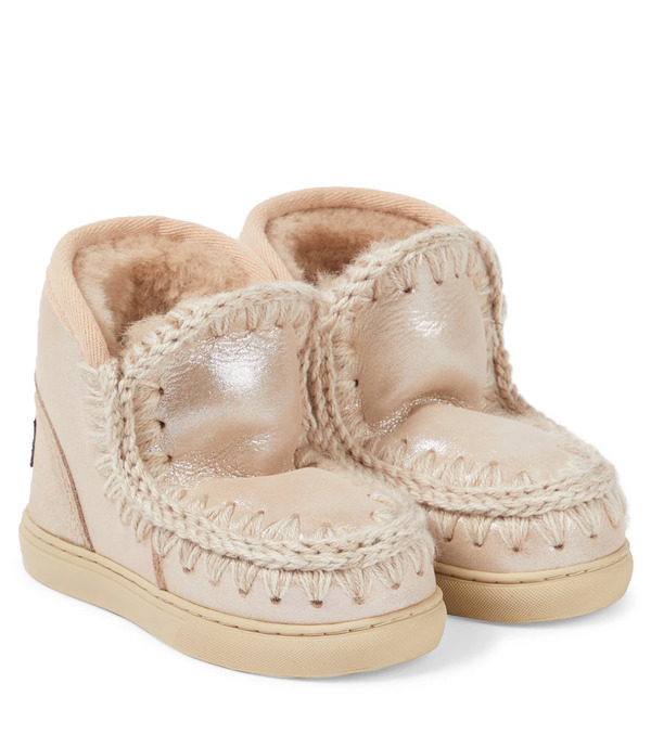  Mou Kids Mou Kids Glitter Metallic Leather Boots 