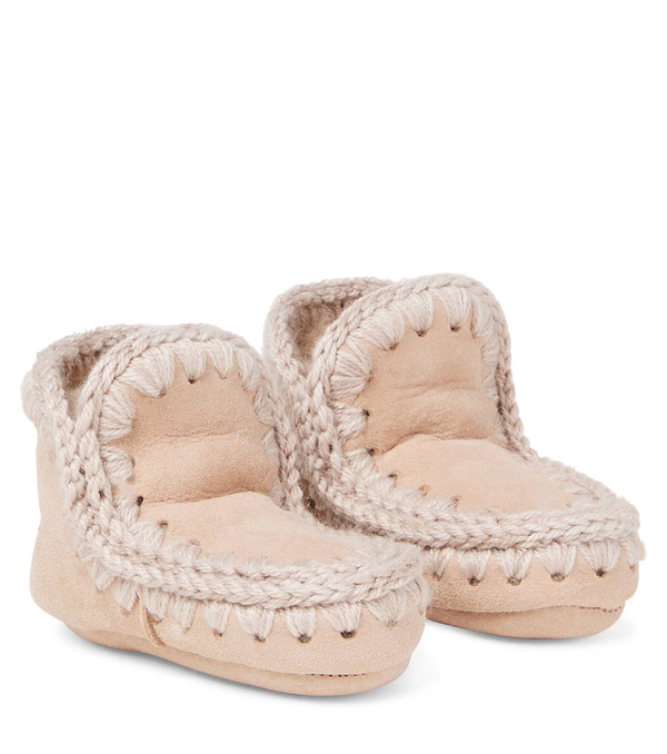  Mou Kids Mou Kids Shearling-lined Suede Boots 