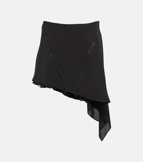  Mugler Mugler Asymmetrical High-rise Miniskirt 
