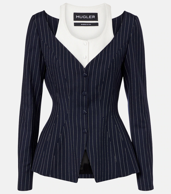  Mugler Mugler Re/edit Les Salades Wool Jacket 