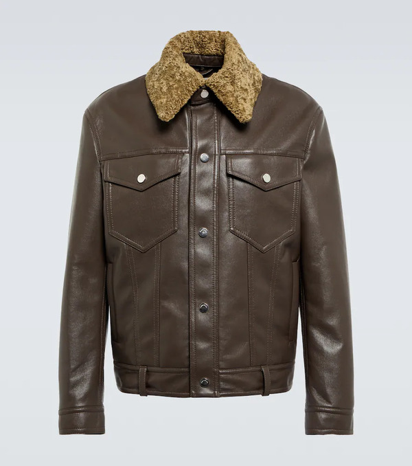  Nanushka Nanushka Boyce Regenerated Leather Jacket 