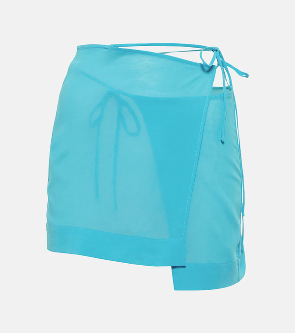  Nensi Dojaka Nensi Dojaka Asymmetric Wrap Miniskirt 