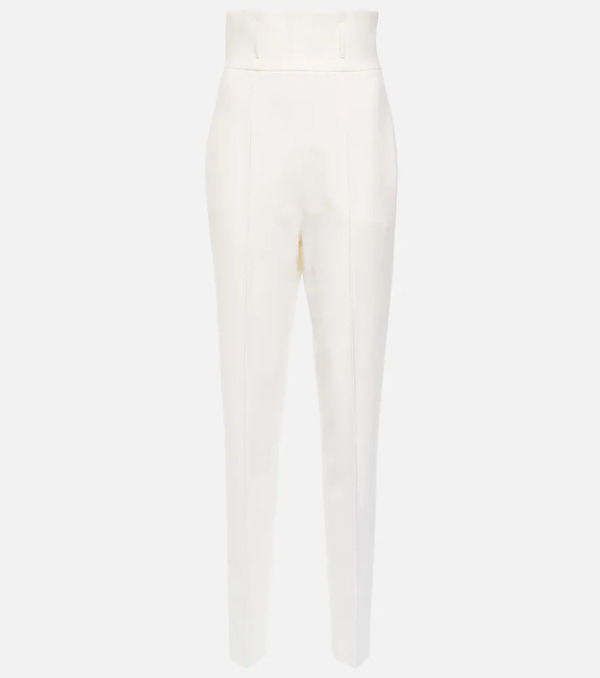  Nensi Dojaka Nensi Dojaka Bridal Slim Wool-blend Pants 