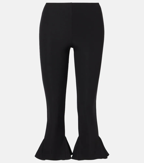  Nensi Dojaka Nensi Dojaka Cropped Flared Capri Pants 