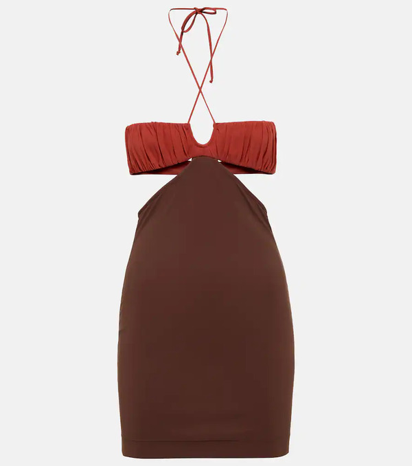  Nensi Dojaka Nensi Dojaka Cutout Minidress 
