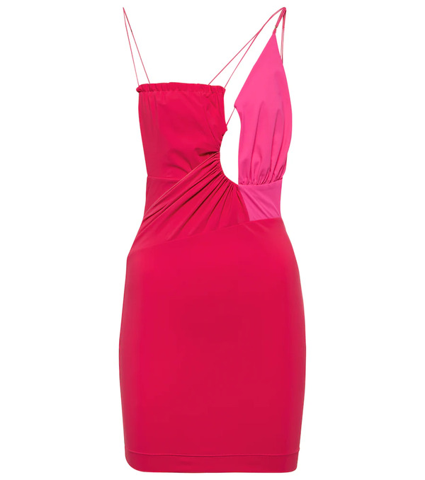  Nensi Dojaka Nensi Dojaka Cutout Ruched Minidress 