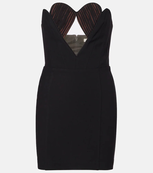  Nensi Dojaka Nensi Dojaka Cutout Strapless Minidress 