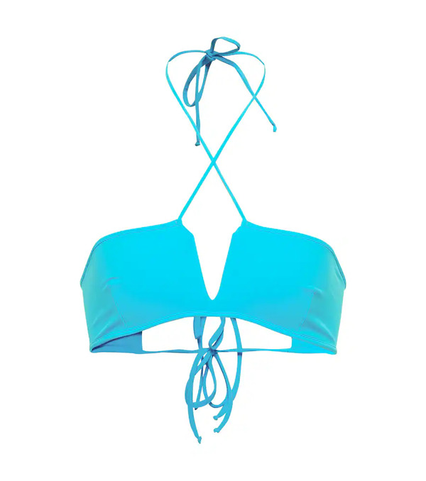  Nensi Dojaka Nensi Dojaka Halterneck Bikini Top 