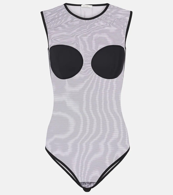  Nensi Dojaka Nensi Dojaka Mesh Bodysuit 