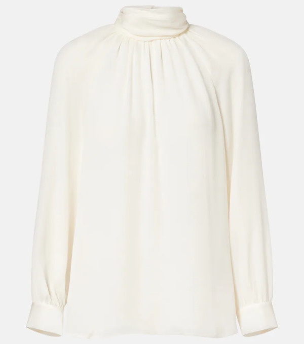  Nili Lotan Nili Lotan Axelle Silk Georgette Blouse 