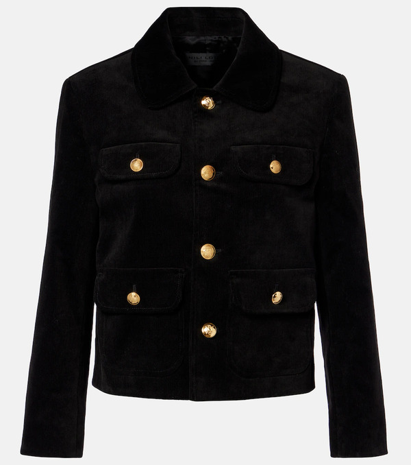  Nili Lotan Nili Lotan Chamonix Cropped Cotton-blend Jacket 