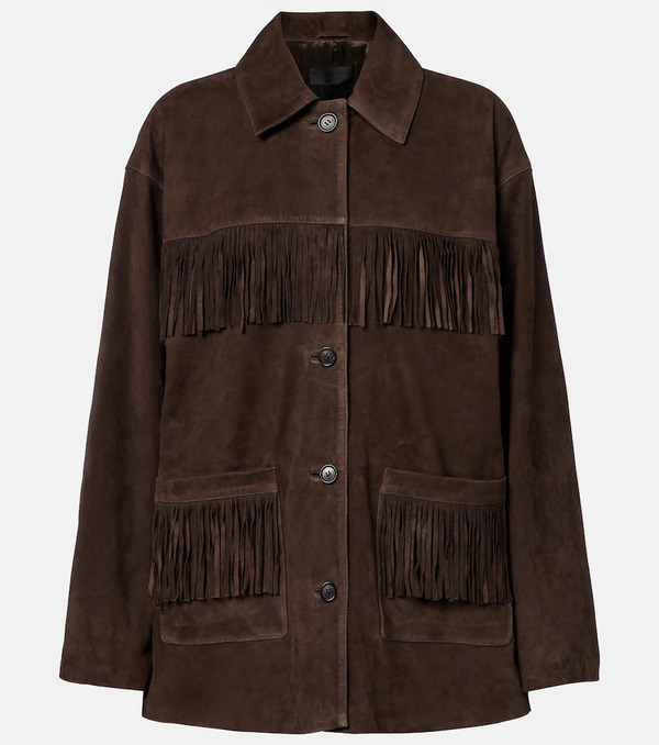  Nili Lotan Nili Lotan Foudre Fringed Suede Jacket 