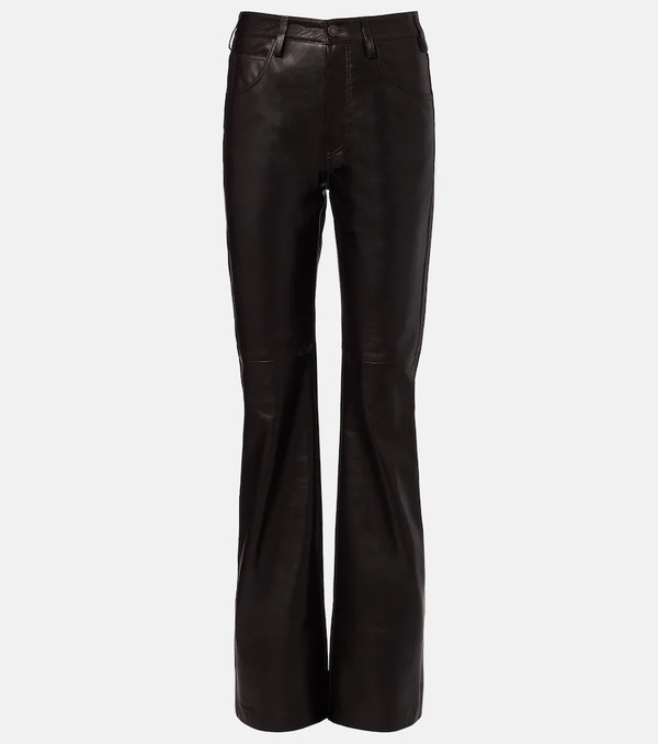  Nili Lotan Nili Lotan Leather Bootcut Pants 