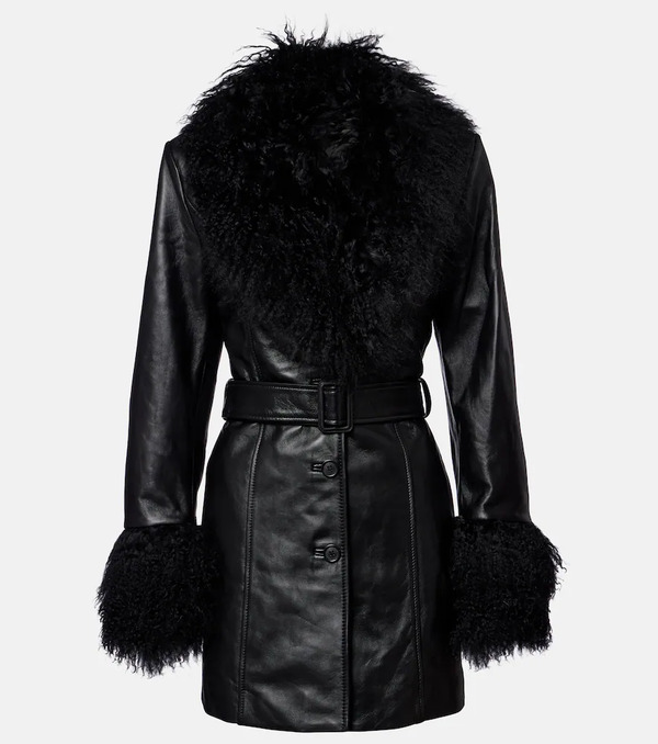  Nili Lotan Nili Lotan Sefa Belted Leather Jacket 