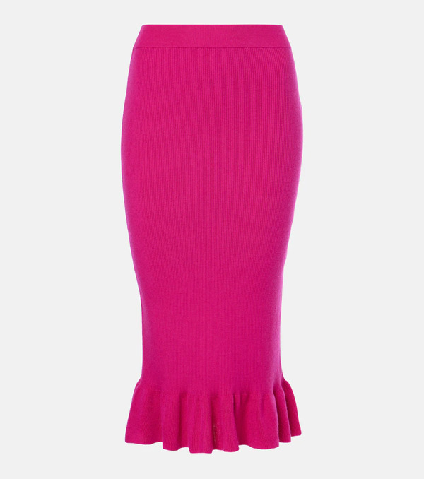  Nina Ricci Nina Ricci Ruffled Wool-blend Miniksirt 