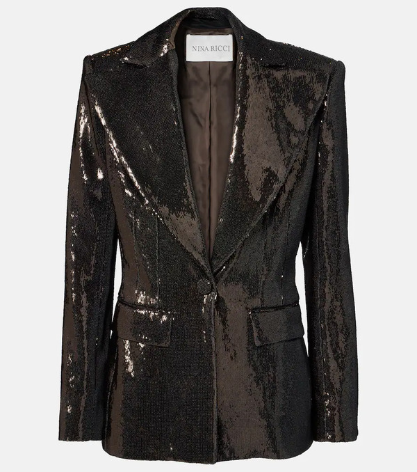  Nina Ricci Nina Ricci Sequined Blazer 
