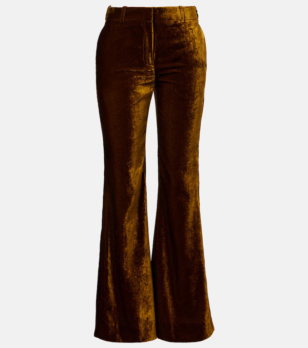  Nina Ricci Nina Ricci Velvet Flared Pants 