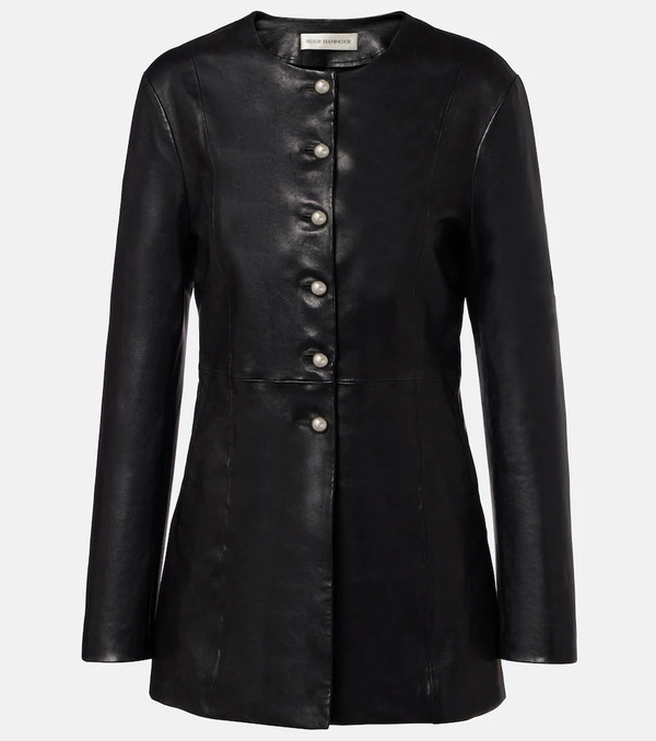  Nour Hammour Nour Hammour Parlor Leather Jacket 
