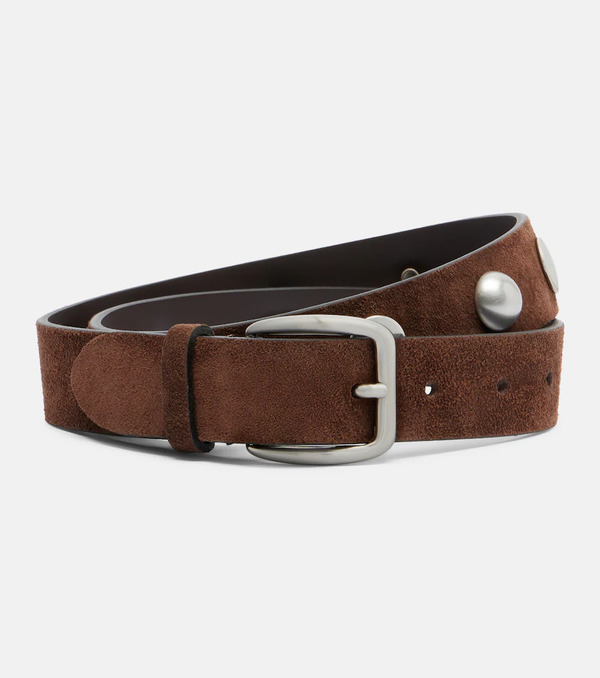  Nour Hammour Nour Hammour Studded Suede Belt 
