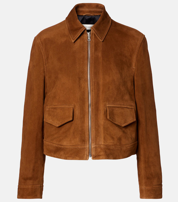  Nour Hammour Nour Hammour Vanves Suede Bomber Jacket 