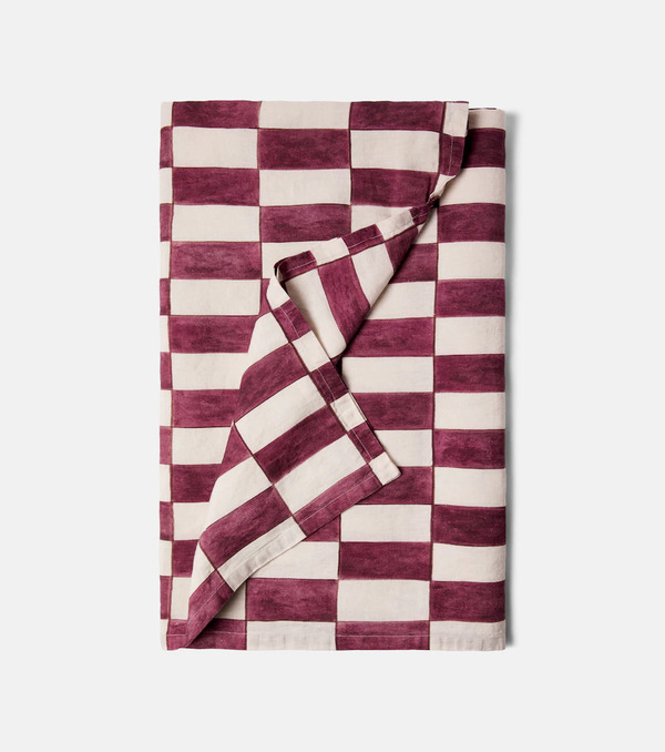  Once Milano Once Milano Checked Linen Tablecloth 