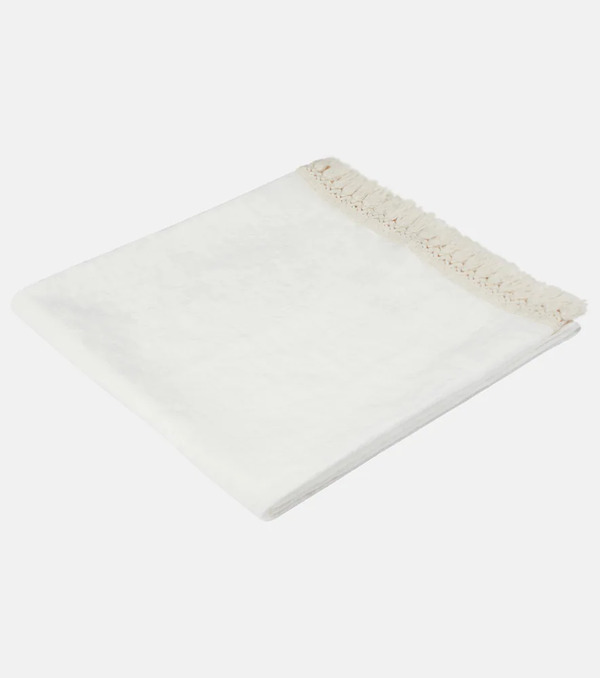  Once Milano Once Milano Fringed Linen Bath Sheet 