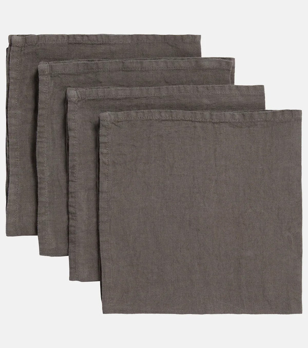  Once Milano Once Milano Set Of 4 Linen Napkins 