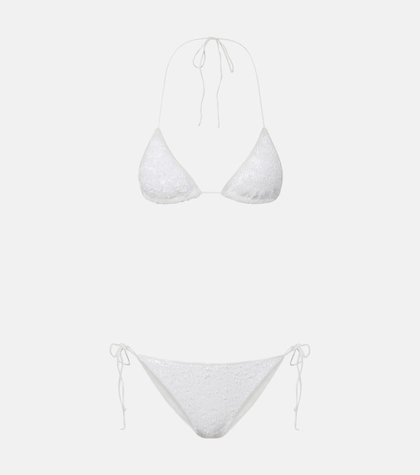  Oseree Oseree Bridal Sequined Bikini 