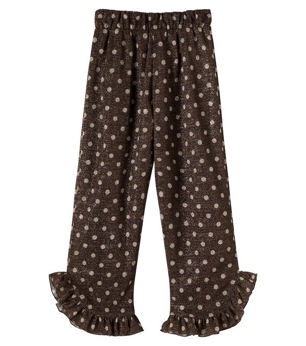  Oseree Kids Oseree Kids Osemini Lumiere Polka-dot Ruffled Pants 