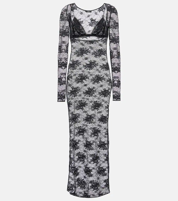  Oseree Oseree Lace Maxi Dress 