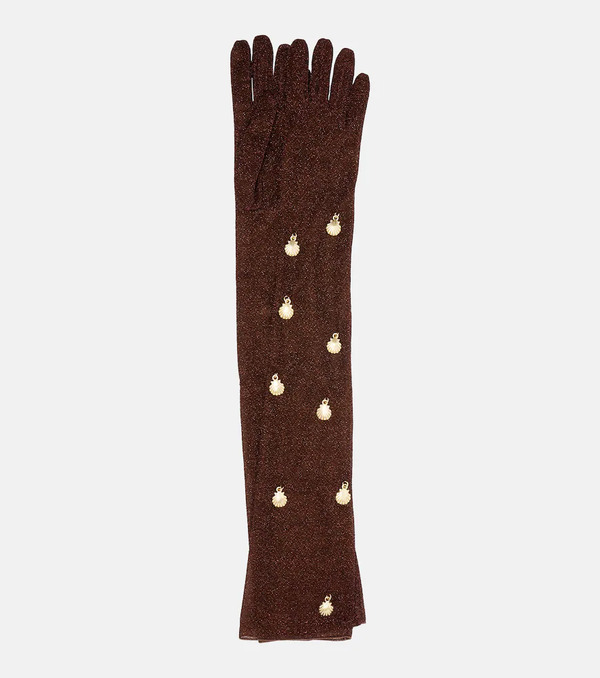  Oseree Oseree Lumiere Embellished Gloves 