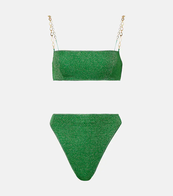  Oseree Oseree Lumiere O Chain Lame Bikini 