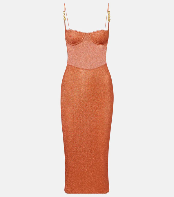  Oseree Oseree Lumiere Open-back Midi Dress 