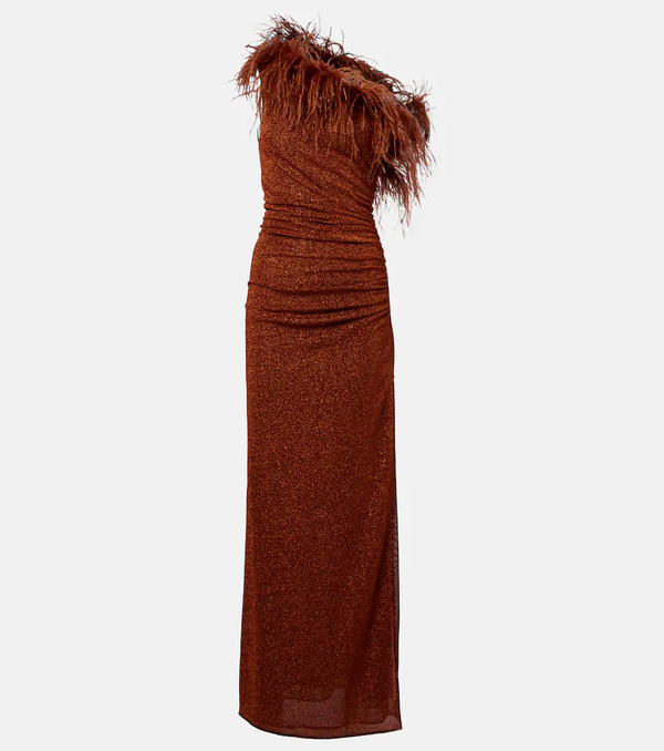  Oseree Oseree Lumiere Plumage Maxi Dress 