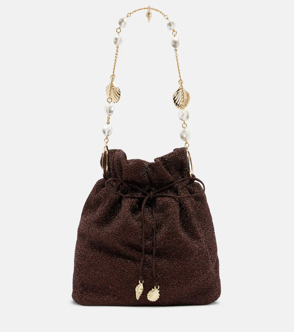  Oseree Oseree Lumiere Small Embellished Bucket Bag 