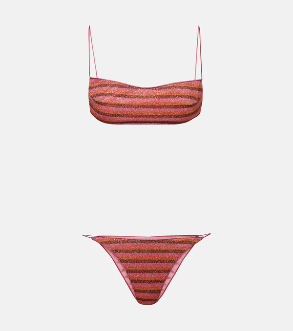  Oseree Oseree Lumiere Striped Bikini 
