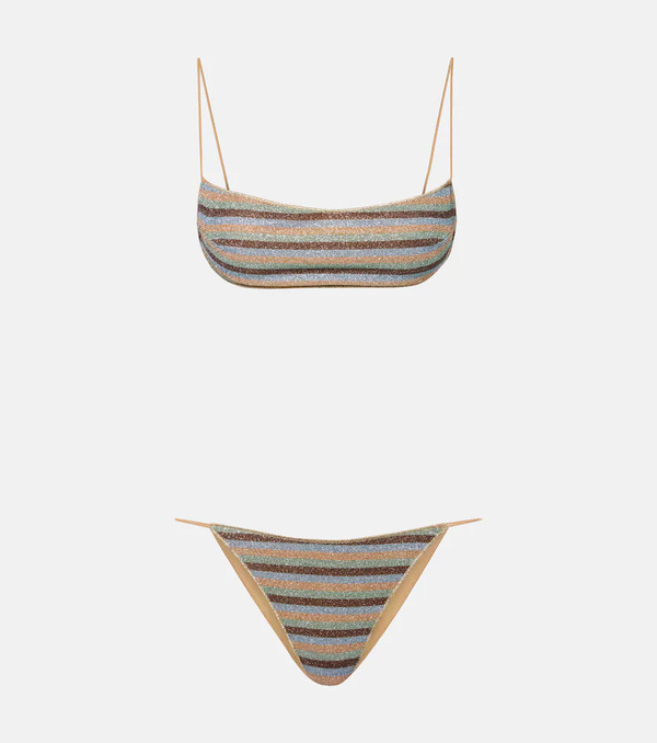  Oseree Oseree Lumiere Striped Bikini 