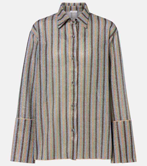  Oseree Oseree Lumiere Striped Shirt 