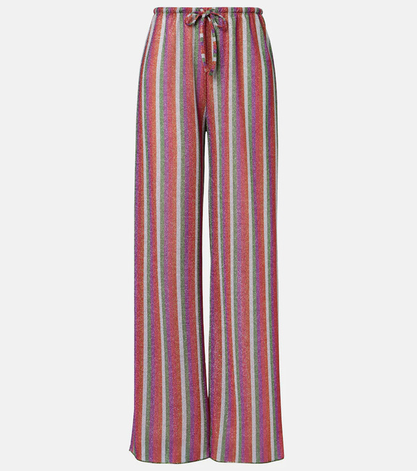  Oseree Oseree Lumiere Striped Wide-leg Pants 