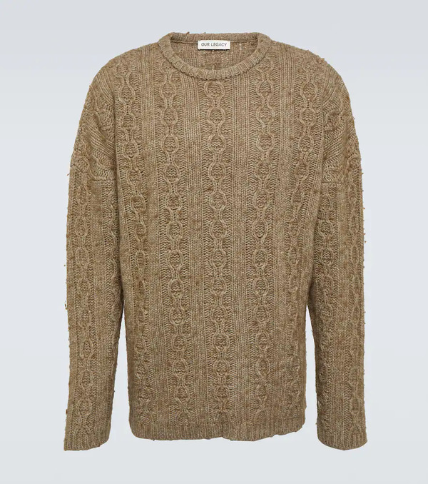  Our Legacy Our Legacy Aran Wool-blend Sweater 