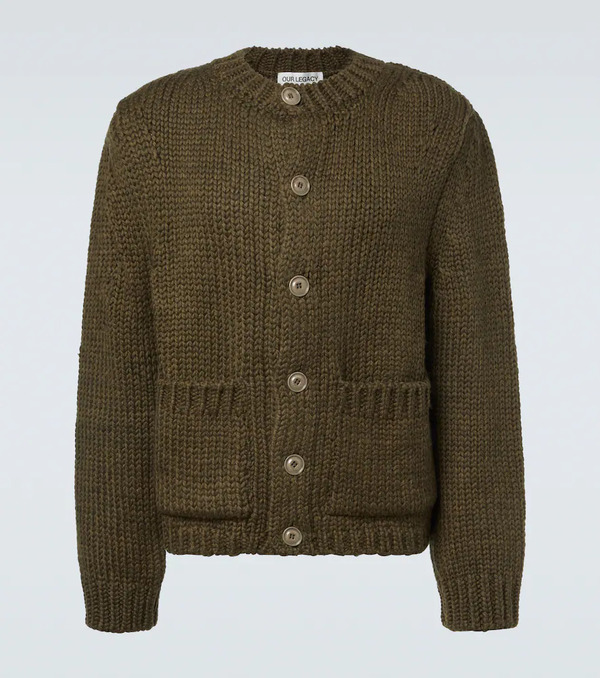  Our Legacy Our Legacy Over Wool And Alpaca Cardigan 
