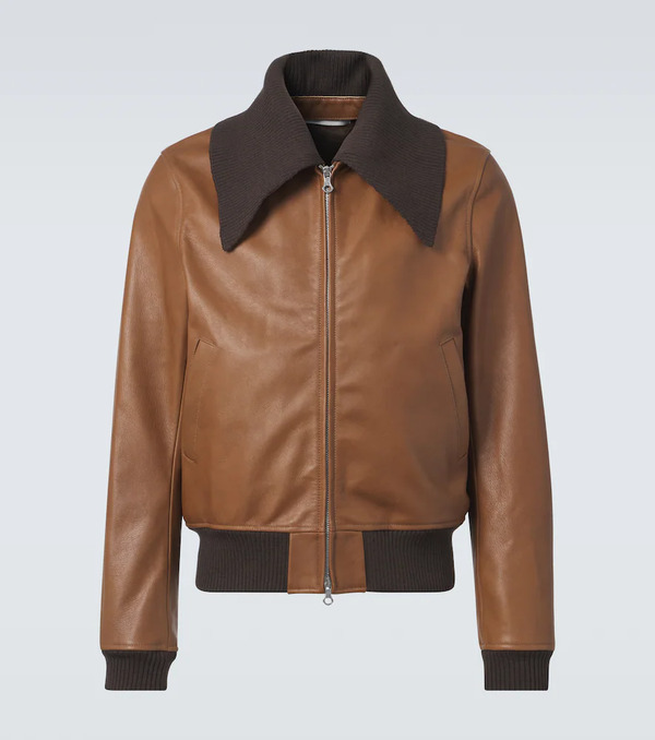 Our Legacy Our Legacy Pharos Leather Bomber Jacket 