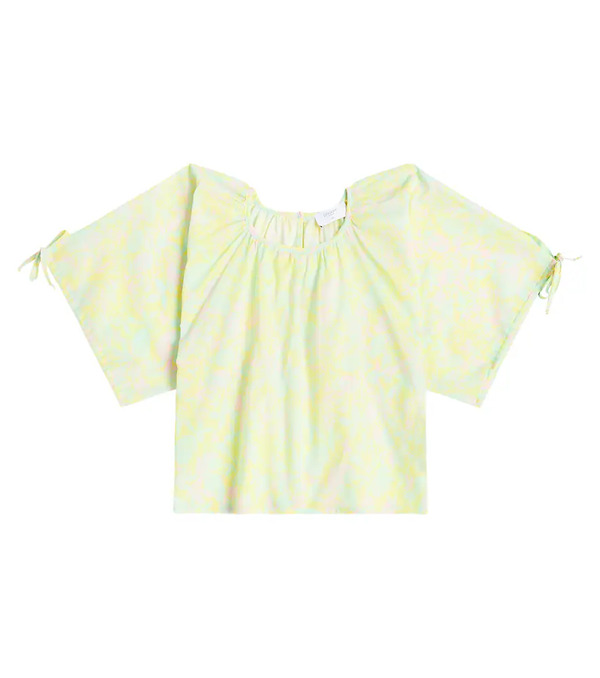  Paade Mode Paade Mode Printed Cotton Chiffon Blouse 