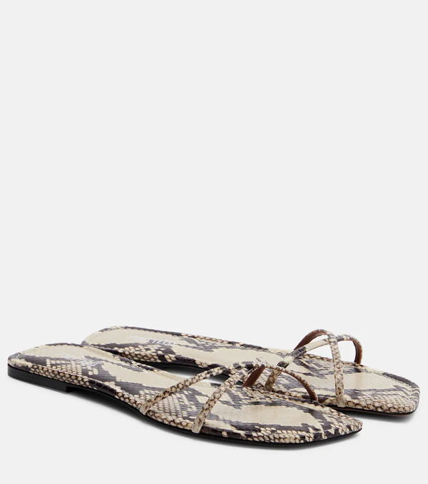  Paris Texas Paris Texas Biarritz Snake-effect Leather Sandals 