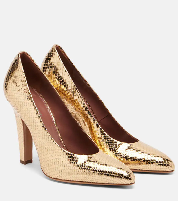  Paris Texas Paris Texas Elsa 100 Metallic Leather Pumps 