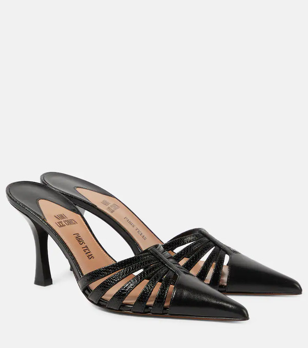  Paris Texas Paris Texas Nadia 85 Cutout Leather Mules 